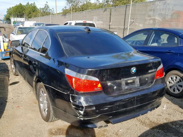 WBANA53524B852154 - 2004 BMW 525 I BLACK photo 3