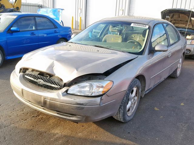 1FAFP55292A231477 - 2002 FORD TAURUS SES BROWN photo 2