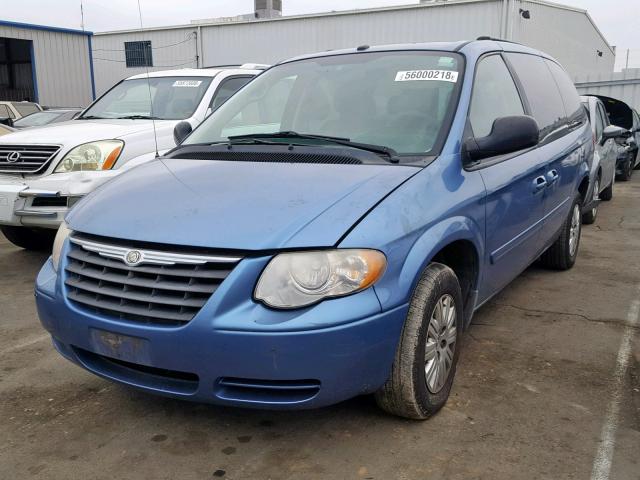 2A4GP44R37R252412 - 2007 CHRYSLER TOWN & COU BLUE photo 2