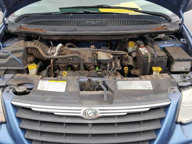 2A4GP44R37R252412 - 2007 CHRYSLER TOWN & COU BLUE photo 7