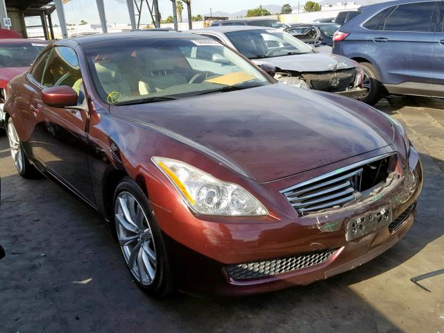 JNKCV66E89M724446 - 2009 INFINITI G37 BASE BURGUNDY photo 1