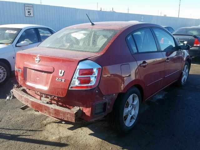 3N1AB61E37L664076 - 2007 NISSAN SENTRA 2.0 RED photo 4