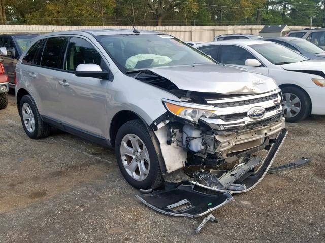 2FMDK3JC2EBB44804 - 2014 FORD EDGE SEL SILVER photo 1