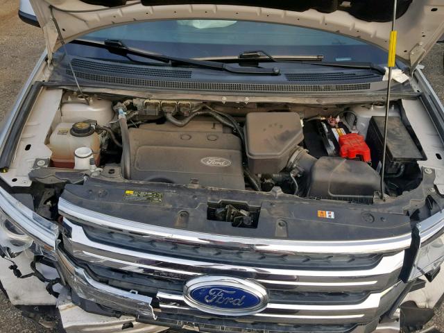 2FMDK3JC2EBB44804 - 2014 FORD EDGE SEL SILVER photo 7