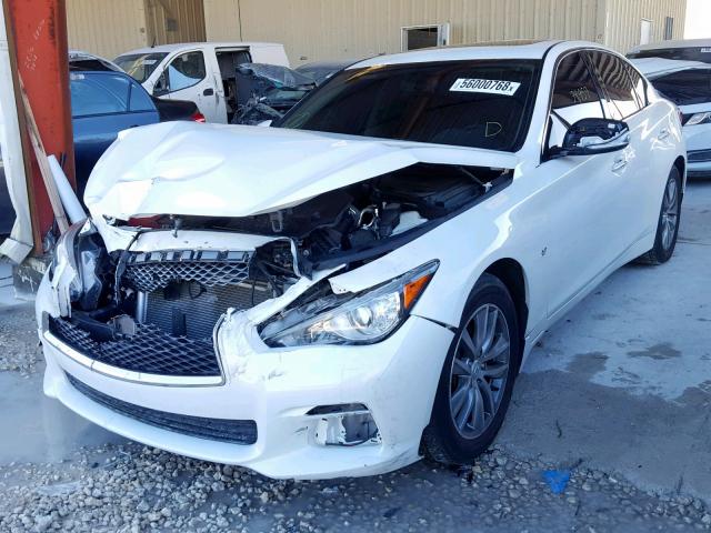 JN1BV7ARXFM409191 - 2015 INFINITI Q50 BASE WHITE photo 2