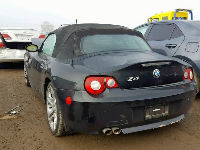 4USBT53565LT28429 - 2005 BMW Z4 3.0 BLACK photo 3