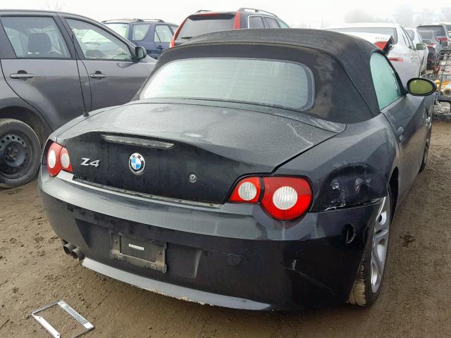 4USBT53565LT28429 - 2005 BMW Z4 3.0 BLACK photo 4