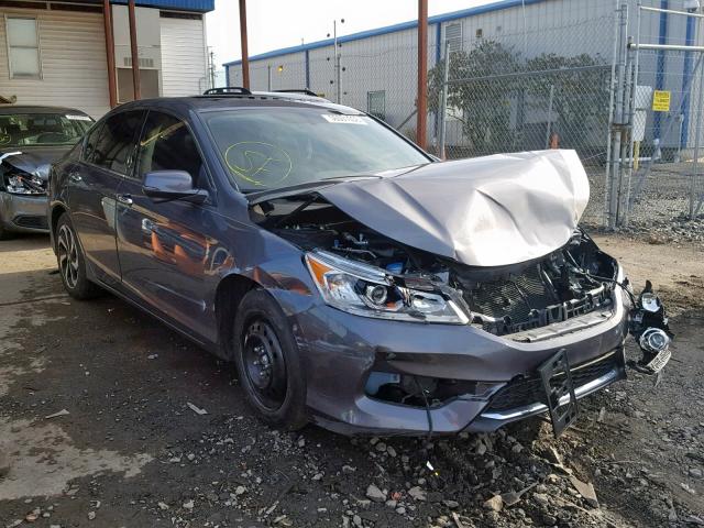 1HGCR3F87HA012364 - 2017 HONDA ACCORD EXL GRAY photo 1