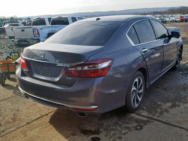 1HGCR3F87HA012364 - 2017 HONDA ACCORD EXL GRAY photo 4