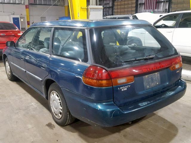 4S3BK4354T7315025 - 1996 SUBARU LEGACY L GREEN photo 3