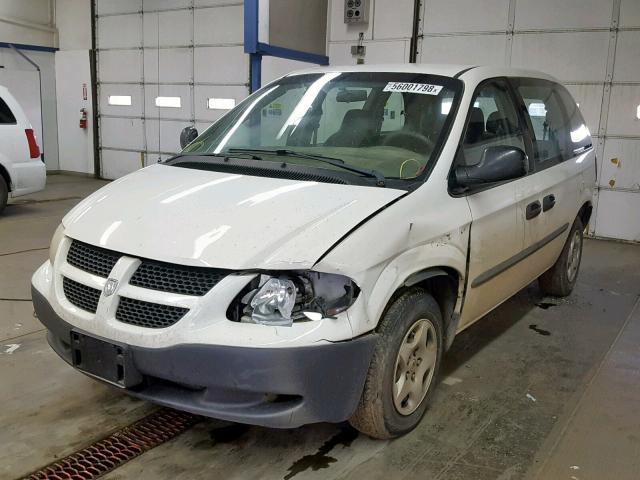 1D4GP25303B135547 - 2003 DODGE CARAVAN SE WHITE photo 2