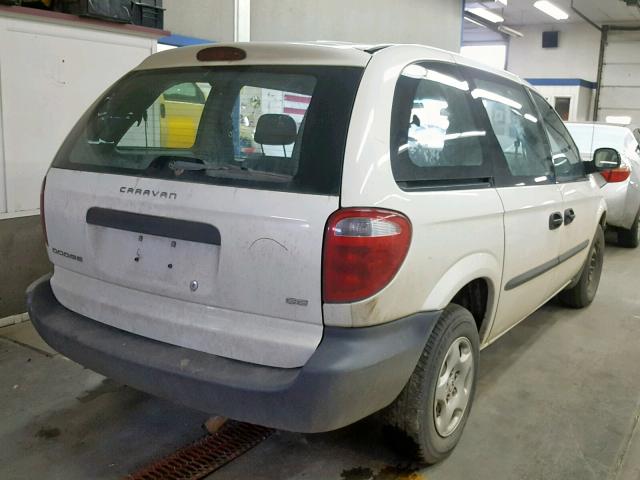 1D4GP25303B135547 - 2003 DODGE CARAVAN SE WHITE photo 4