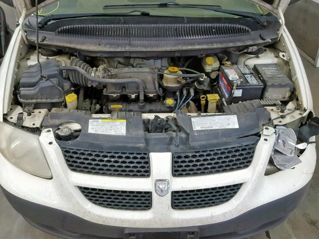 1D4GP25303B135547 - 2003 DODGE CARAVAN SE WHITE photo 7