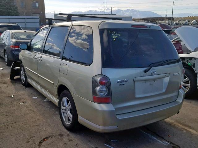 JM3LW28A050554481 - 2005 MAZDA MPV WAGON GOLD photo 3