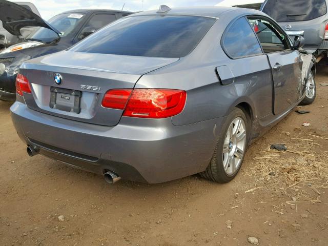 WBAKF9C51CE858942 - 2012 BMW 335 XI SILVER photo 4