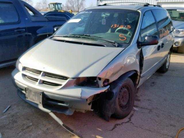 2B4GP2534YR777790 - 2000 DODGE CARAVAN SILVER photo 2