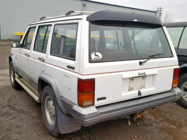 1J4FJ58S5NL165018 - 1992 JEEP CHEROKEE L WHITE photo 3