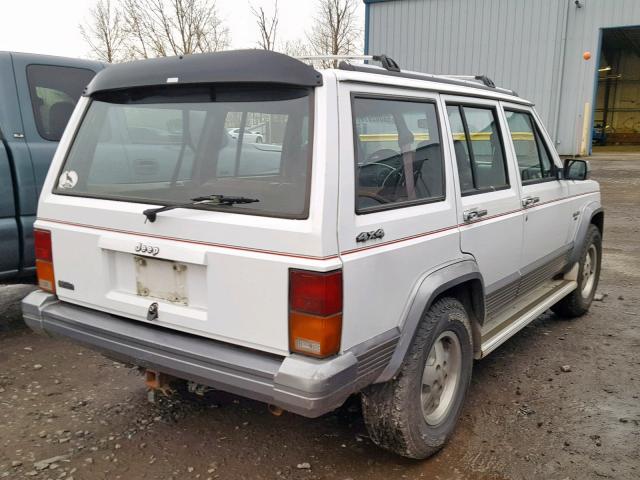 1J4FJ58S5NL165018 - 1992 JEEP CHEROKEE L WHITE photo 4