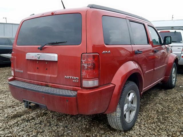 1D4PU5GK9BW514455 - 2011 DODGE NITRO SXT RED photo 4