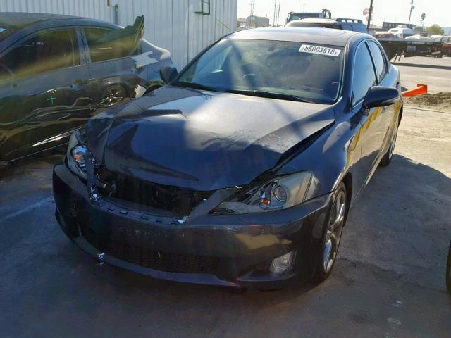 JTHBK262995104685 - 2009 LEXUS IS 250 BLACK photo 2