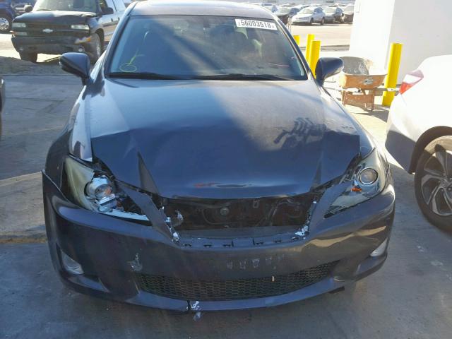 JTHBK262995104685 - 2009 LEXUS IS 250 BLACK photo 9