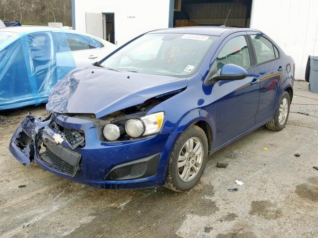 1G1JA5SH0C4200416 - 2012 CHEVROLET SONIC LS 蓝色 照片 2