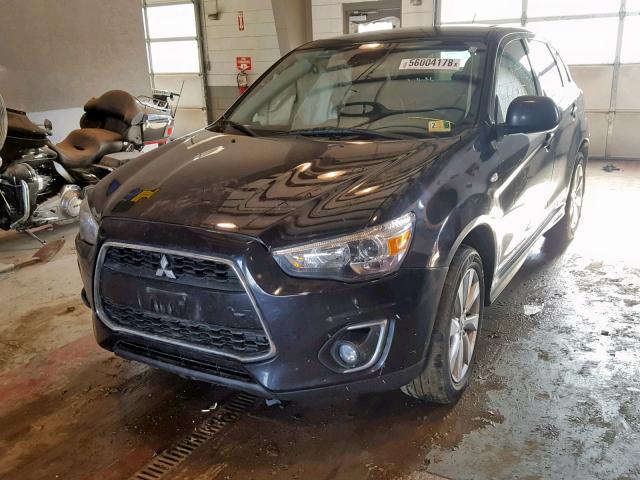 4A4AR4AU9EE029423 - 2014 MITSUBISHI OUTLANDER GRAY photo 2