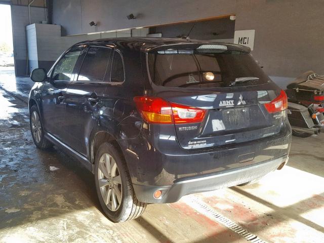 4A4AR4AU9EE029423 - 2014 MITSUBISHI OUTLANDER GRAY photo 3