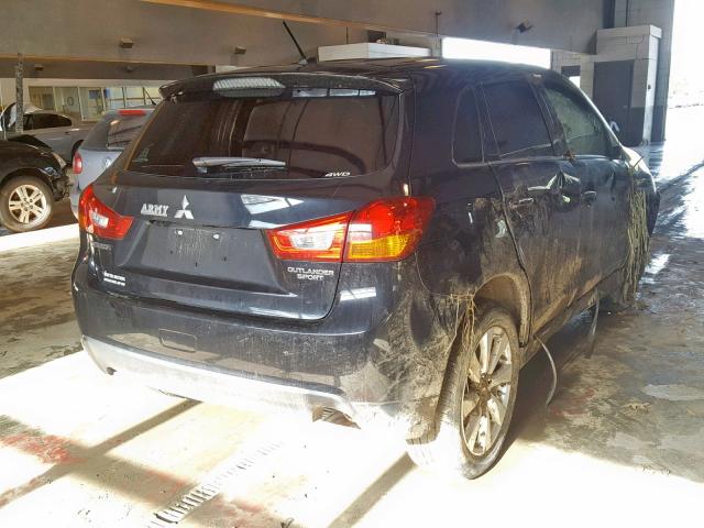 4A4AR4AU9EE029423 - 2014 MITSUBISHI OUTLANDER GRAY photo 4