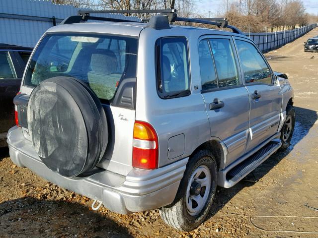 2CNBJ634416911315 - 2001 CHEVROLET TRACKER LT SILVER photo 4