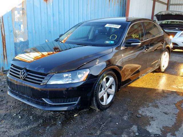 1VWBP7A31DC117044 - 2013 VOLKSWAGEN PASSAT SE BLACK photo 2