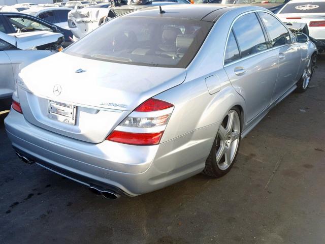 WDDNG79X17A040835 - 2007 MERCEDES-BENZ S 65 AMG SILVER photo 4