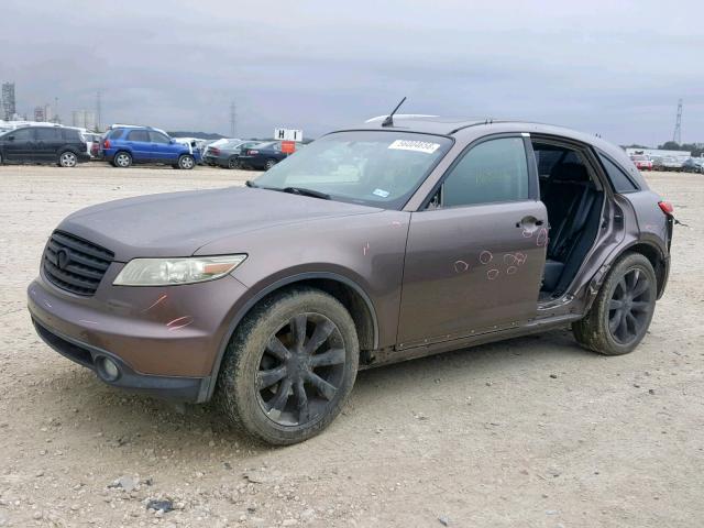 JNRAS08U04X111649 - 2004 INFINITI FX35 BROWN photo 1