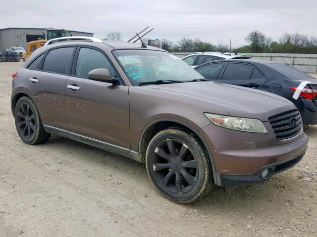 JNRAS08U04X111649 - 2004 INFINITI FX35 BROWN photo 4