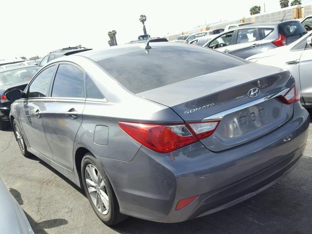 5NPEB4AC6EH940751 - 2014 HYUNDAI SONATA GLS GRAY photo 3