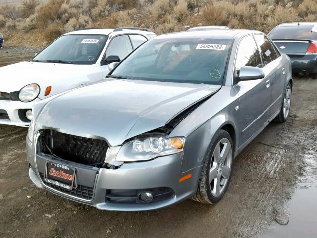 WAUBF78E17A032537 - 2007 AUDI A4 S-LINE GRAY photo 2