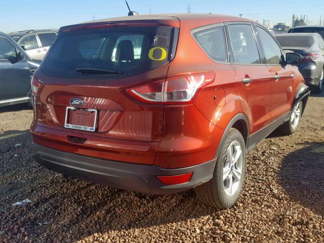 1FMCU0F74EUE57444 - 2014 FORD ESCAPE S ORANGE photo 4