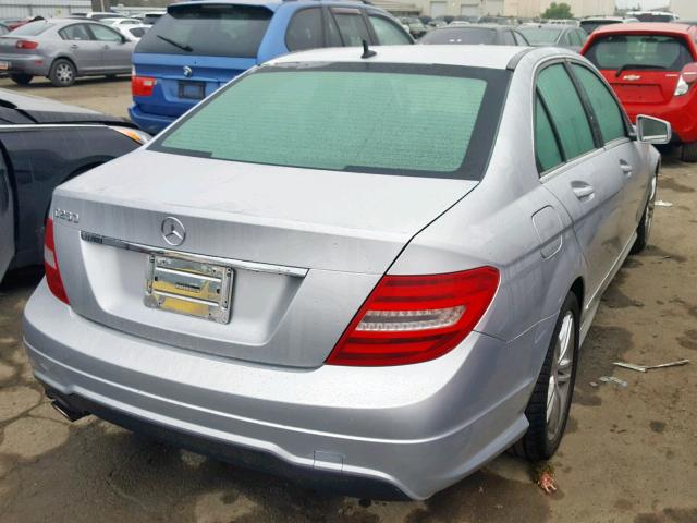 WDDGF4HB4EA960259 - 2014 MERCEDES-BENZ C 250 SILVER photo 4