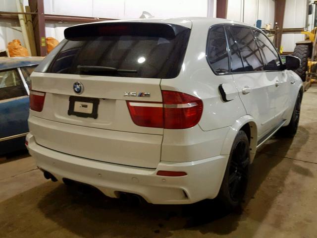 5YMGY0C51ALK25064 - 2010 BMW X5 M WHITE photo 4