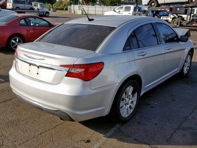 1C3CCBAG1CN126715 - 2012 CHRYSLER 200 LX SILVER photo 4