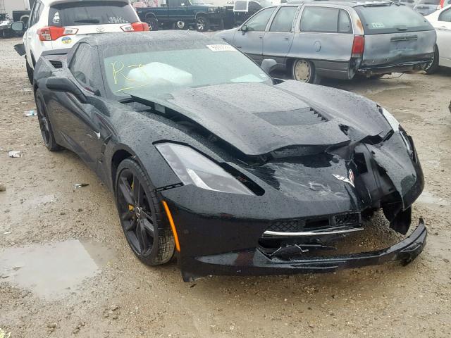 1G1YM2D78E5126622 - 2014 CHEVROLET CORVETTE S BLACK photo 1