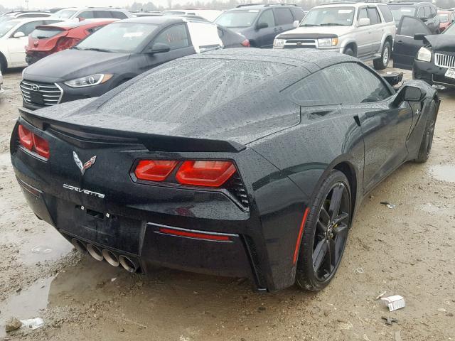 1G1YM2D78E5126622 - 2014 CHEVROLET CORVETTE S BLACK photo 4