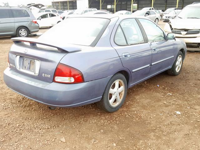 3N1CB51D9YL321784 - 2000 NISSAN SENTRA BAS BLUE photo 4