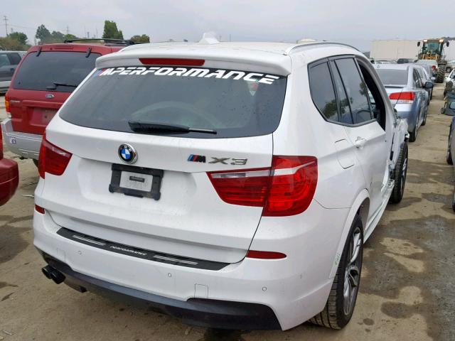 5UXWX7C58F0K34870 - 2015 BMW X3 XDRIVE3 WHITE photo 4