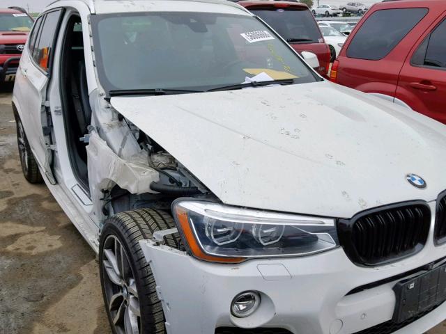 5UXWX7C58F0K34870 - 2015 BMW X3 XDRIVE3 WHITE photo 9