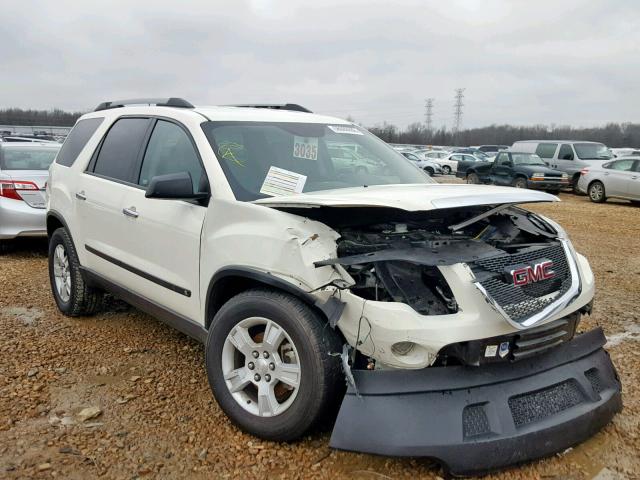 1GKLRKED4AJ116523 - 2010 GMC ACADIA SL WHITE photo 1