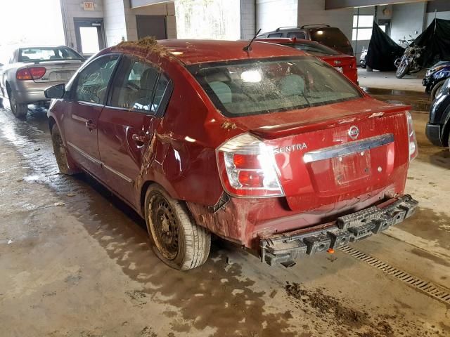 3N1AB6AP5CL701561 - 2012 NISSAN SENTRA 2.0 RED photo 3