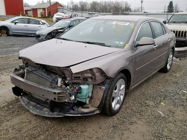 1G1ZC5E0XCF242051 - 2012 CHEVROLET MALIBU 1LT GRAY photo 2