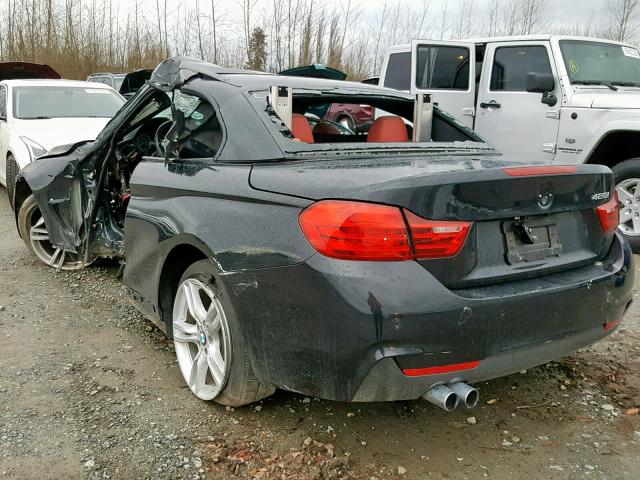 WBA3V7C5XFP772713 - 2015 BMW 428 I BLACK photo 3