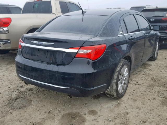 1C3CCBAG8DN729436 - 2013 CHRYSLER 200 LX BLACK photo 4